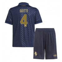 Echipament fotbal Juventus Federico Gatti #4 Tricou Treilea 2024-25 pentru copii maneca scurta (+ Pantaloni scurti)